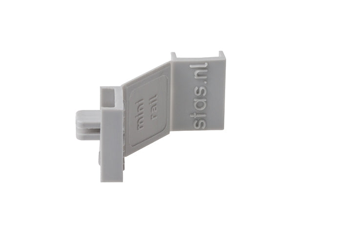 STAS minirail combicap available in white or aluminum for customization.