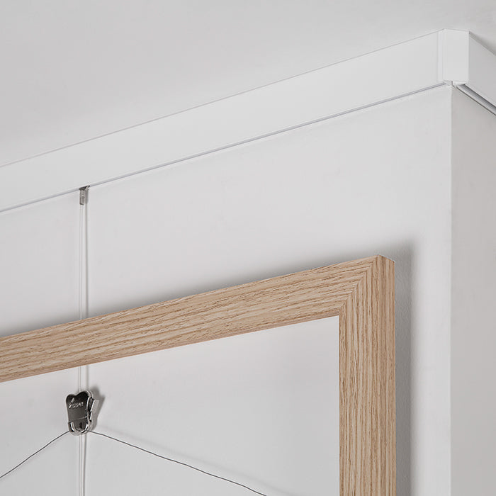 STAS cliprail max picture rail hanging system + installation kit includes all parts for easy installation.