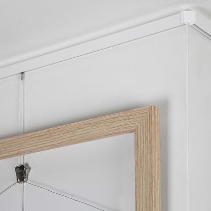 STAS minirail + installation kit ensures seamless hanging with its innovative, metal picture rail system.