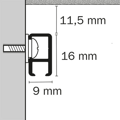 STAS minirail + installation kit combines elegance and functionality for professional hanging rail systems.