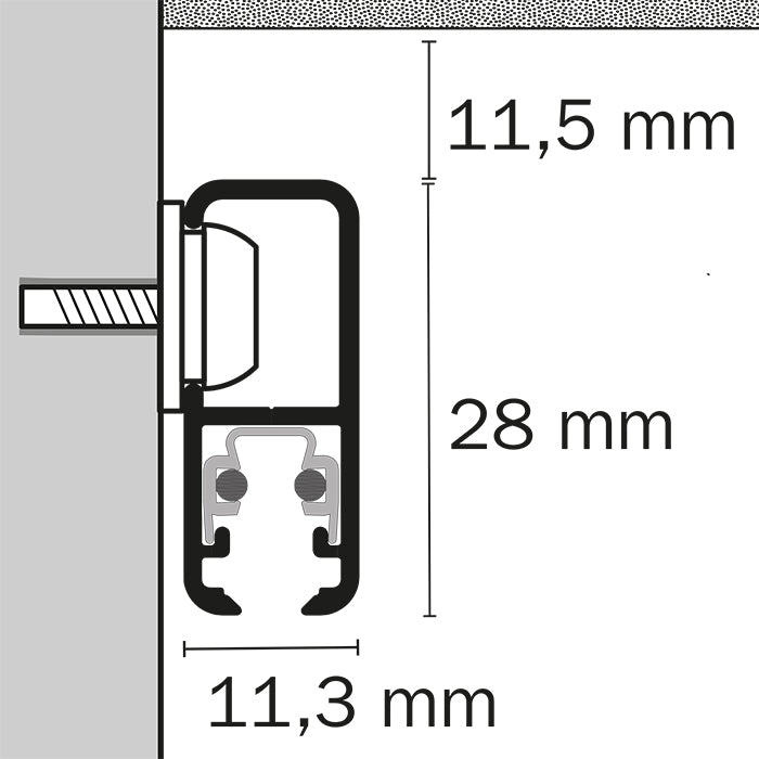 Picture rail installation made easy with STAS multirail and accessories.