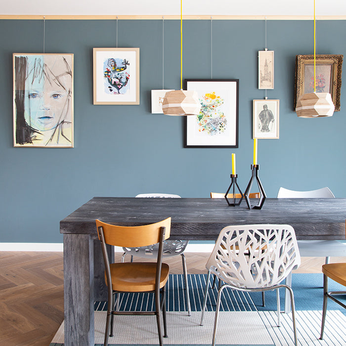 STAS riva wooden picture rail: Wall mountable and durable, perfect for modern art displays.