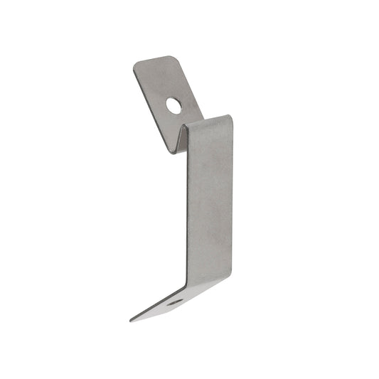 STAS j-rail spring hook for rod 3 mm supports up to 15 kg weight.