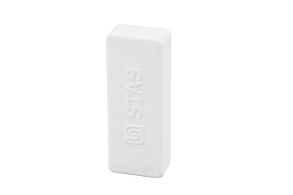 STAS papergrip end cap fits STAS rails; available in white, alu, black.
