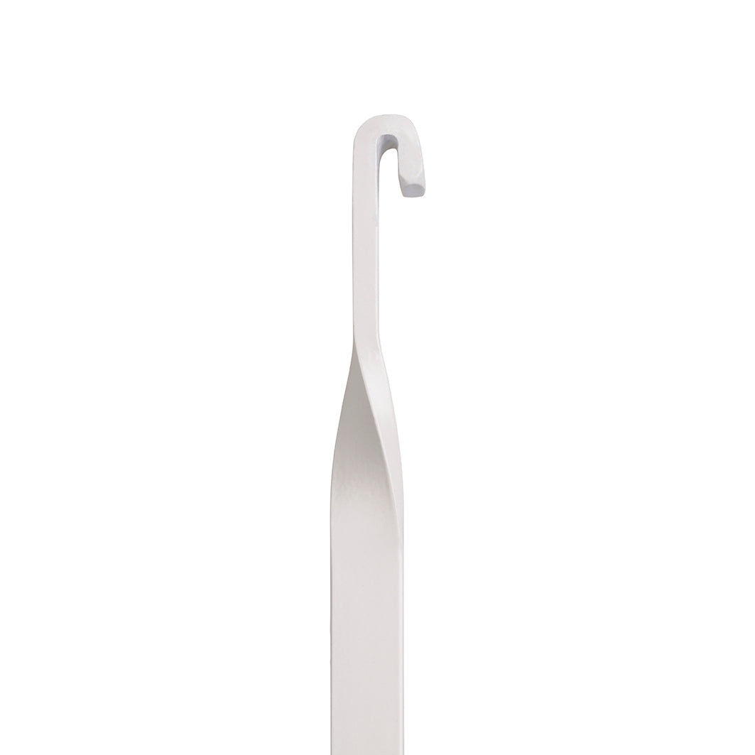 STAS j-rail max steel rod supports 220 lbs, fits STAS j-rail picture rail, white, choose 150 or 200 cm.