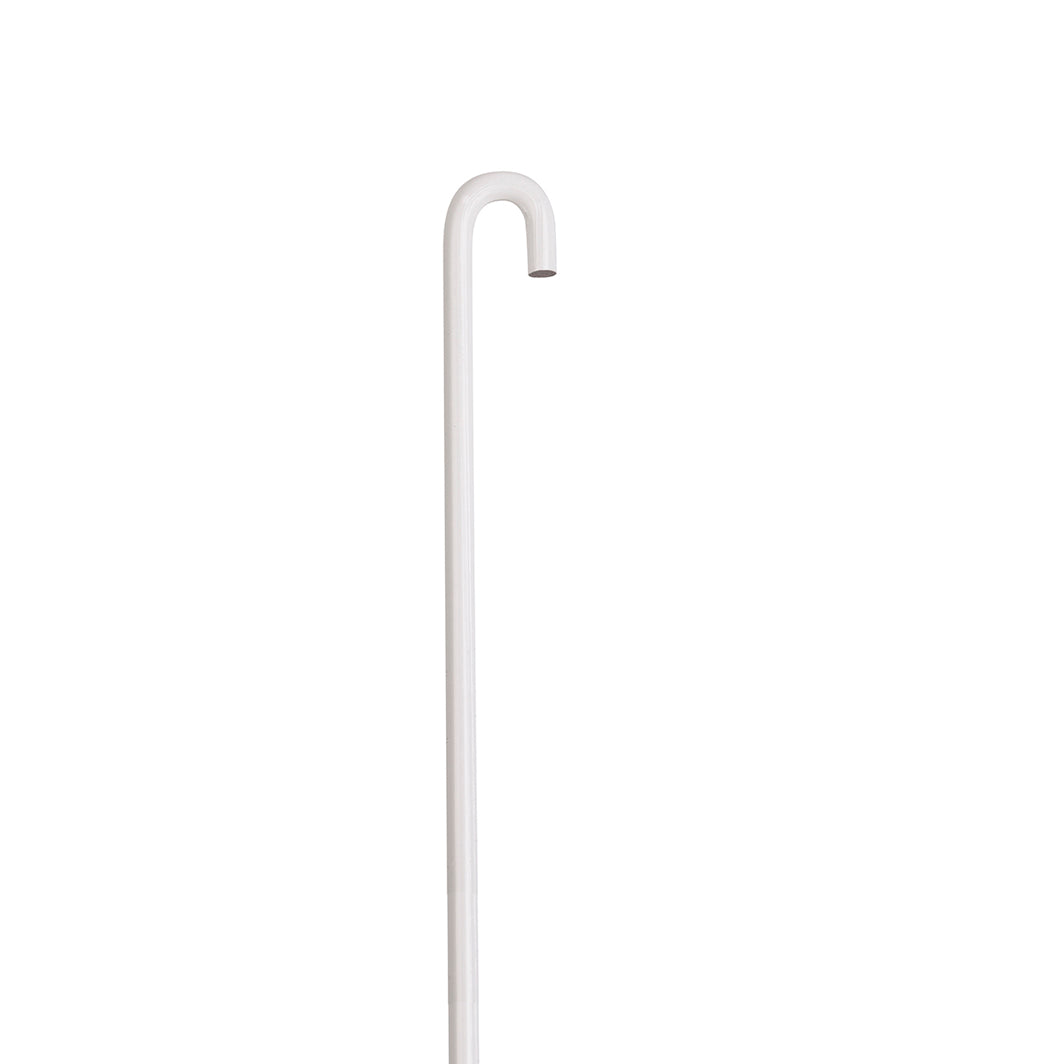 STAS j-rail rod 3mm works with spring hook, holds up to 15kg, in white and aluminum, 150cm and 200cm.