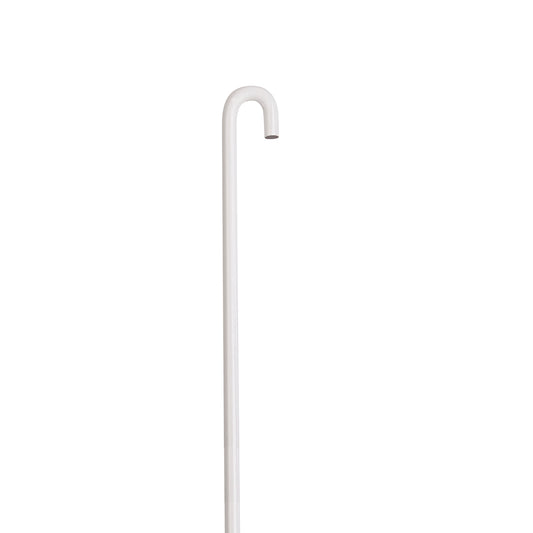 STAS j-rail rod 3mm works with spring hook, holds up to 15kg, in white and aluminum, 150cm and 200cm.