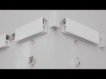 STAS cliprail pro is a robust picture rail hanging system ideal for heavy art pieces, maintaining an elegant look.