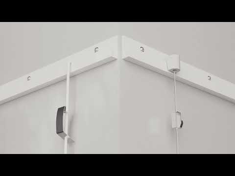 STAS j-rail picture hanging system: Industrial look, ideal for galleries.