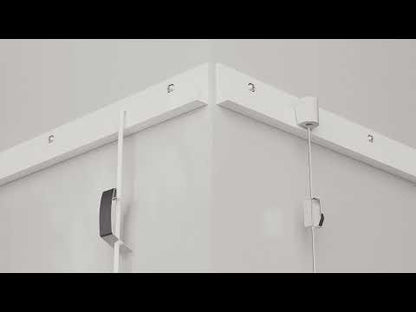 STAS j-rail picture hanging system: Industrial look, ideal for galleries.