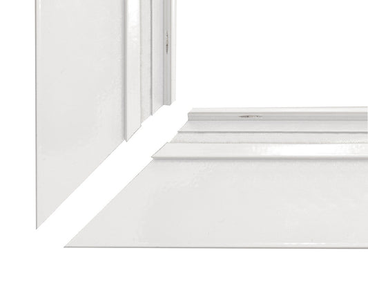 STAS suspended ceiling rail for outside corners, fits drop ceiling corners seamlessly with corner connector.