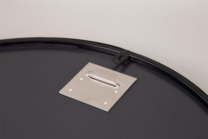 STAS self-adhesive dibond hanger supports up to 13.2 lbs and comes with cleaning tissue for easy installation.