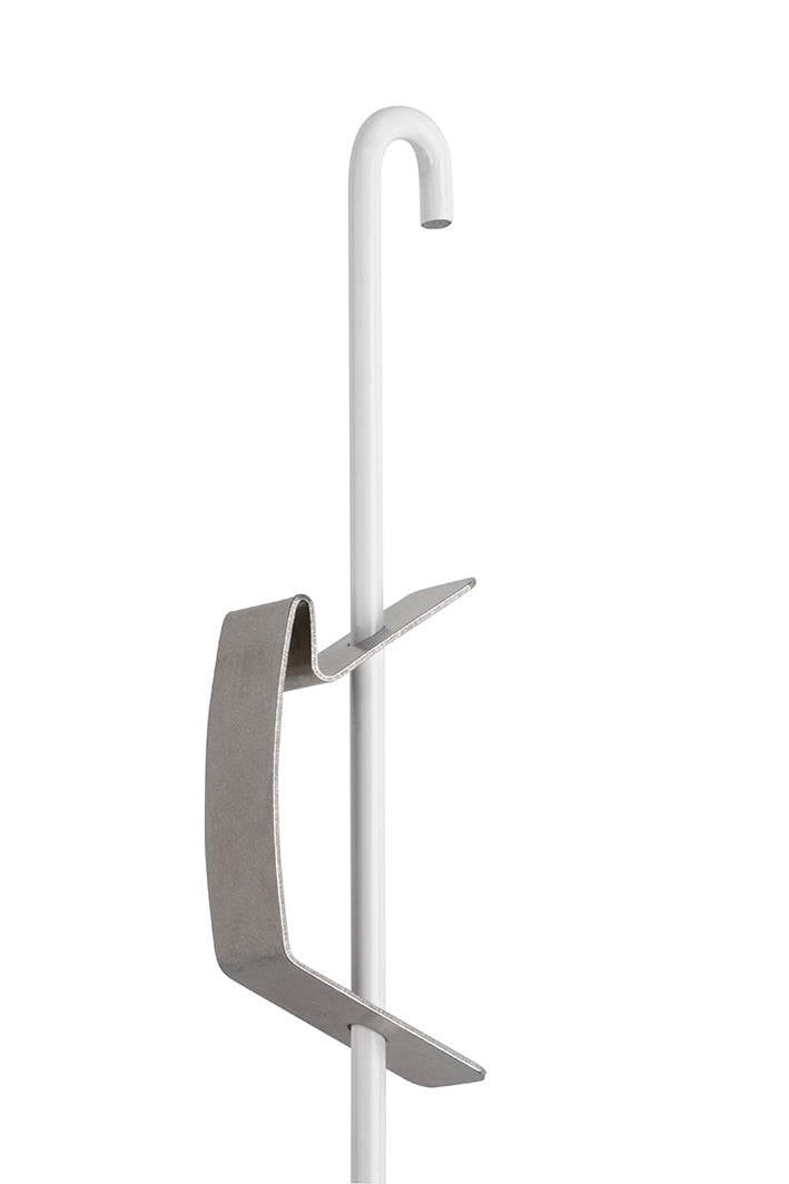 Secure your art with STAS j-rail spring hook for 3 mm rods.