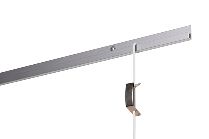 STAS j-rail + installation kit: Install easily on high walls for art display.