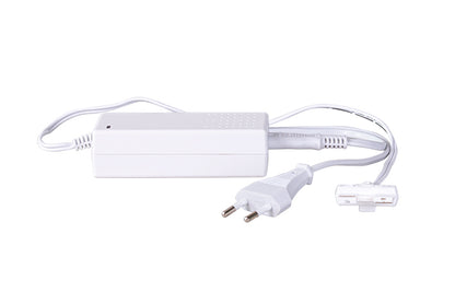 STAS multirail adapter supplies power to STAS multirail systems, ideal for lighting art on picture rail hanging systems..