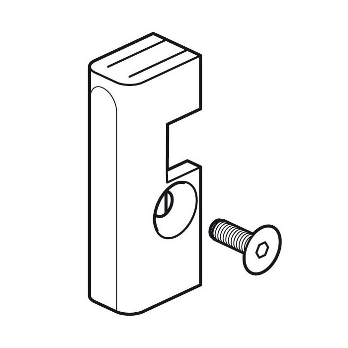 STAS security set includes collar + cap for 4x4mm rods.
