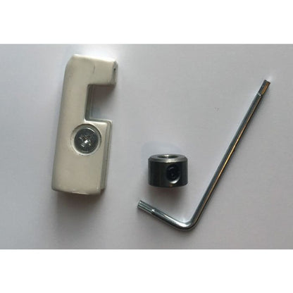 Anti-theft STAS collar + cap for 4x4mm j-rail system.