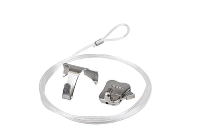 STAS perlon cord with loop and zipper, fits traditional moulding hooks.