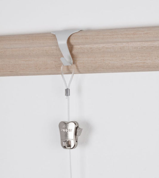 STAS picture rail moulding hook - white