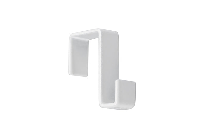 STAS panel hooks white designed for panel and wall applications. Includes 10.