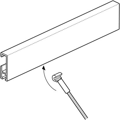 Perfect for hanging pictures with magnets, the STAS white magnet set.