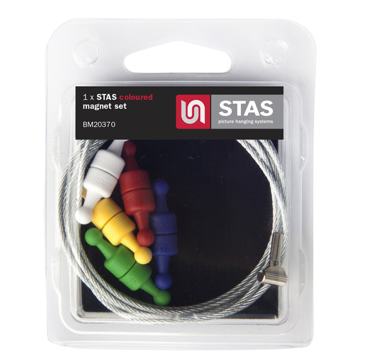 STAS magnet set - neodymium magnets for hanging pictures