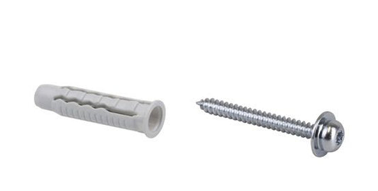 STAS minirail installation kit includes 6 clipscrews, plugs for 200cm minirail setup.
