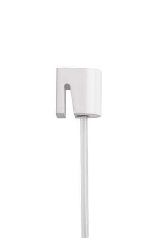 STAS j-rail cylinder hook enhances open rail systems; connect with perlon cord or steel cable.