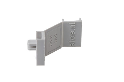 STAS minirail combicap available in white or aluminum for customization.