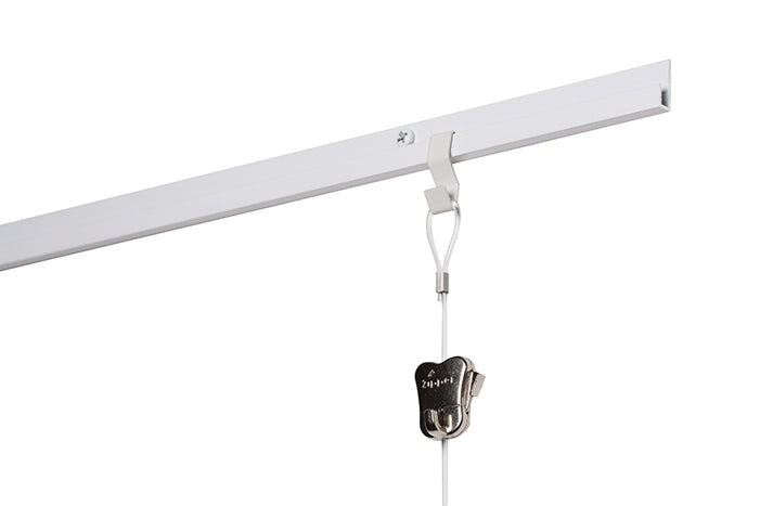 STAS j-rail picture hanging system including installation kit: Includes all parts for straightforward installation.