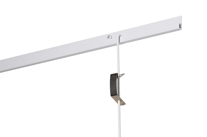 STAS j-rail + installation kit: Combine with hooks & cords for unique setups.