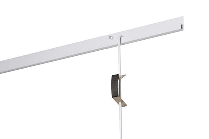 STAS j-rail + installation kit: Combine with hooks & cords for unique setups.