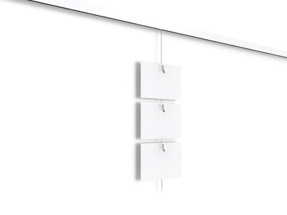STAS white magnet set includes a durable steel cable and 10 magnets.