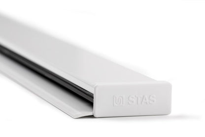 STAS papergrip + installation kit: Dual-use picture hanging system for paper, posters, cards and small accessories. Easy installation.