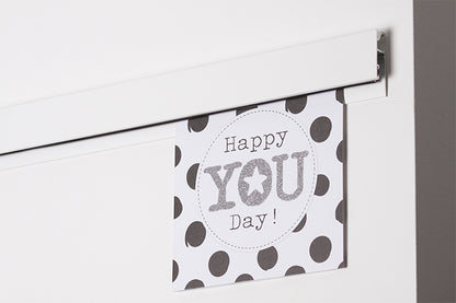 STAS papergrip + installation kit: Securely hang papers, posters. Includes screws, plugs, and rail connectors.