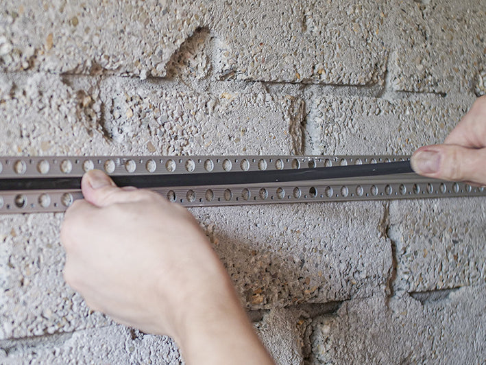 STAS plasterrail - 200 cm, design your space with invisible rails holding 15 kg/m weight.