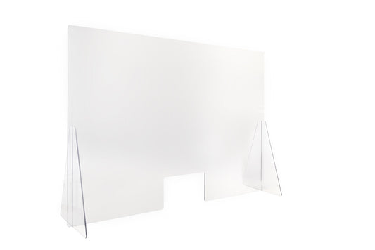 STAS plexiglass screen with pedestals 115x80cm (with cut-out)