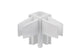 STAS cliprail pro corner cap white