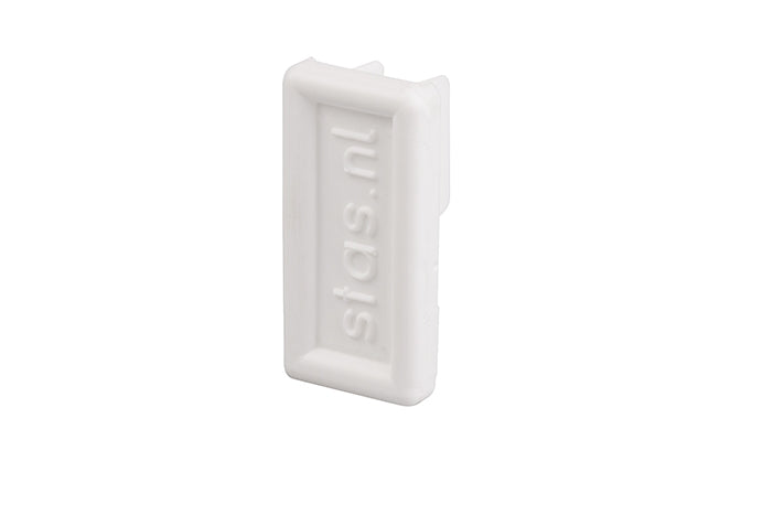 STAS cliprail pro-multirail end cap in white or alu options.